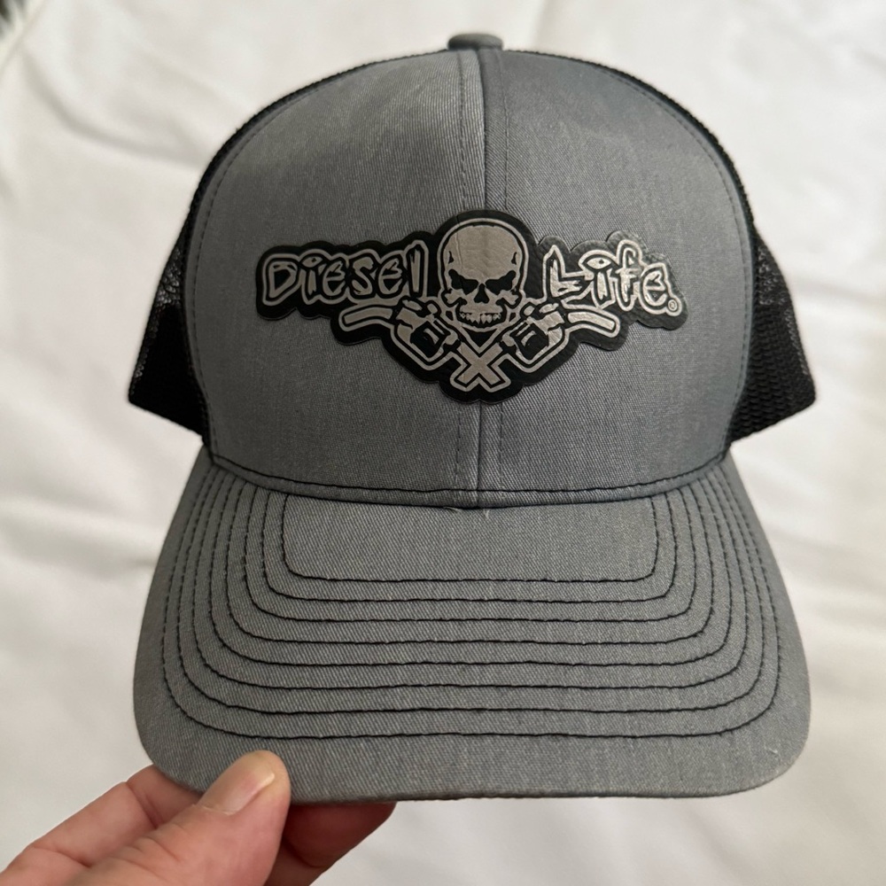 Diesel Life Gray and Black Trucker Hat Pacific‎ Headwear Men’s